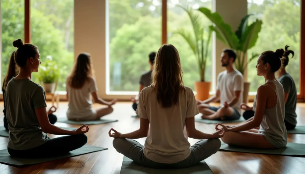 individuals-on-their-yoga-mats-meditating