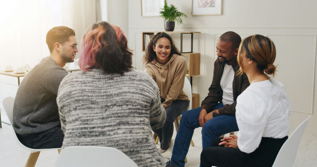 group participating in DBT therapy for addiction treatment in New Jersey